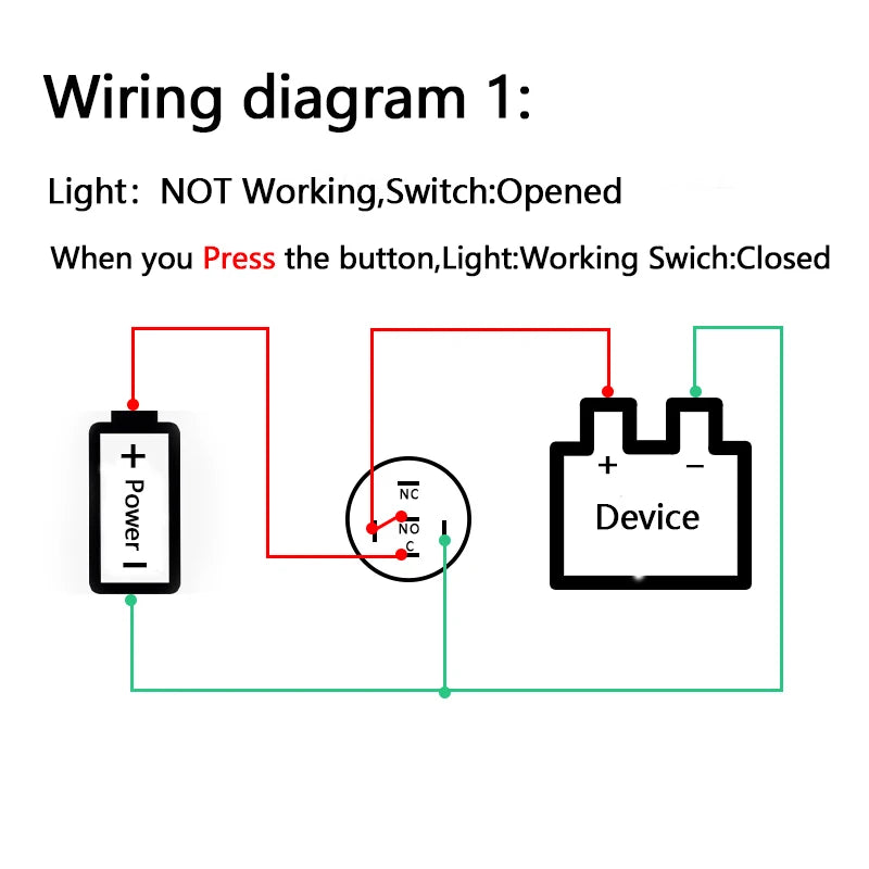 Metal Button Switch 12/16/19/22mm Car Engine Power Switch 3V 5v 12v 24v 220v LDE Light Momentary Self-locking Waterproof Button