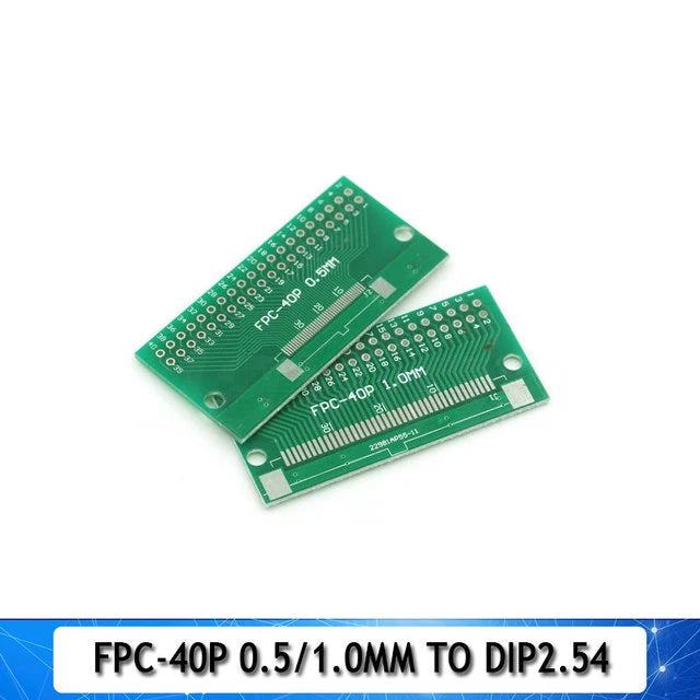 Double Side 0.5mm 1mm 6 8 10 12 20 40 50 60 Pin to DIP 2.54mm FPC/FFC SMT Adapter Socket Plate PCB Board Connector DIY KIT