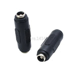 DC Conversion Head Jack Double Male to Male 5.5*2.5MM / 5.5X2.5mm Female to Female Panel Mounting Adapter Connector Plug