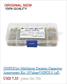 33ValuesX 20PCS=660PCS 1206 SMD Resistor Kit Assorted Kit 1ohm-1M Ohm 1%  Sample Kit