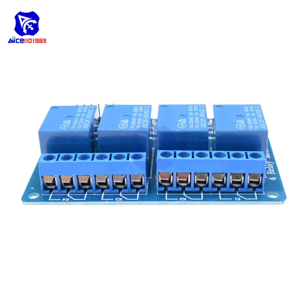 diymore 4 Channel Optocoupler Relay Module for Arduino DC 5V