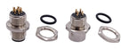 M12 Panel Back Mount Flange Socket Sensor Connector Waterproof Screw Threaded Coupling Male Female 3 4 5 8Pin M1216