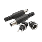 5Pairs 5.5 x 2.1mm DC Power Male Plug + Female Jack Socket Connectors Screw Nut Panel Mount Adapter 5.5*2.1 mm 12V 3A DC022