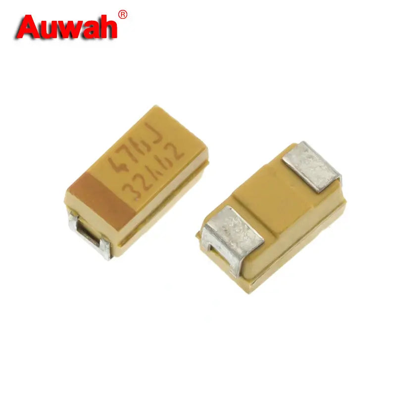 10pcs 47uF 6.3V 10V 1206 Type A SMD Tantalum capacitor TAJA476M006RNJ TLJA476M010R0600 476J 476A New original