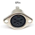 5/10Pcs Keyboard Socket DIN S Terminal Connector Female Jack Mount Adapter 3P 4P 5P 6P 7P 8P Computer MIDI Cable Solder Adapter