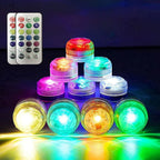 Underwater RGB Submersible Lights Wireless LED Car Interior Ambient Light Remote Control Decor Auto Roof Foot Atmosphere Lamp