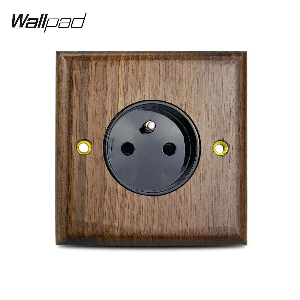 Toggle Wall Switch 1-4 Gang, Solid Wood Frame, EU French Wall Socket, Flush / Surface Mounting, Z6 Wallpad
