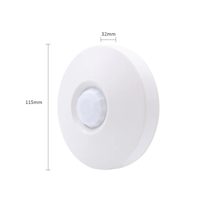 1/2pc Wired Ceiling Microwave+PIR Motion Sensor Motion Detector Alarm 360° Detection Movement Alarm Pet Immune for Home Security