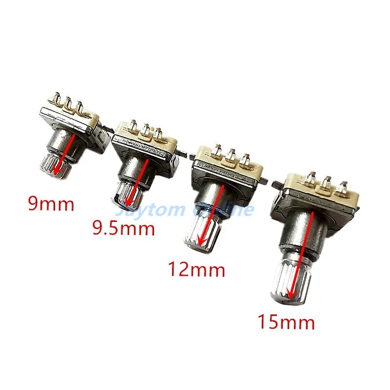 2pcs EC11 Rotary Encoder Code Switch With Push Button30 Position 360 Degree Infinite Rotation SMD 5pin Plum Shaft