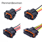 1 Set 2 3 4 5 6 Pin Auto Injector Waterproof Electronic Connector Wire Harness Oxygen Sensor Female Plug 1928404627 1928403698