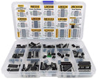 XL IC Chip Assortment 150 pcs, opamp, oscillator, pwm, PC817, NE555, LM358, LM324, JRC4558, LM393, LM339, NE5532, LM386, TDA2030