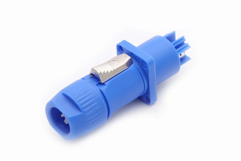 20PCS SpeakON Male Plug PowerCON Type A NAC3FCA+NAC3MPA-1 Chassis Plug Panel adapter 3Pin Powercon Speaker Connector