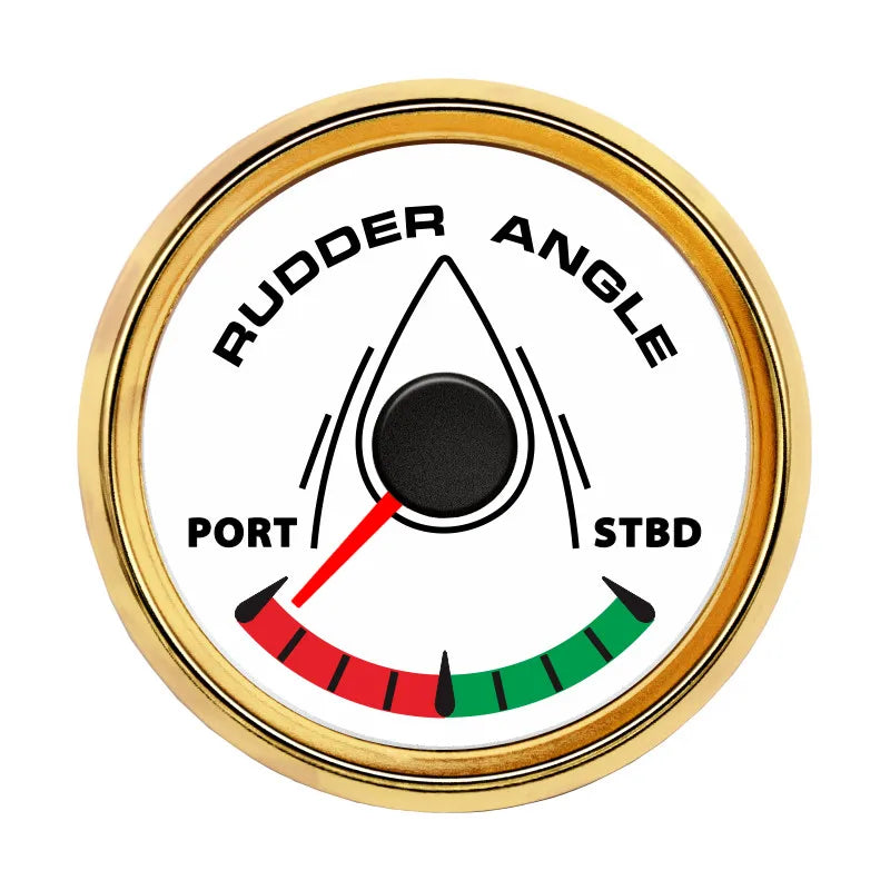 52mm 0-190ohm Waterproof Boat Marine Rudder Angle Indicator With Rudder Angle Sensor 7 color Backlight for Car Truck 12V/24V
