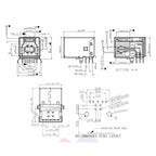 5pcs USB 3.0 Type B Female Plug jack Connector USB-B Right Angle AF Socket Printer Connector Terminal