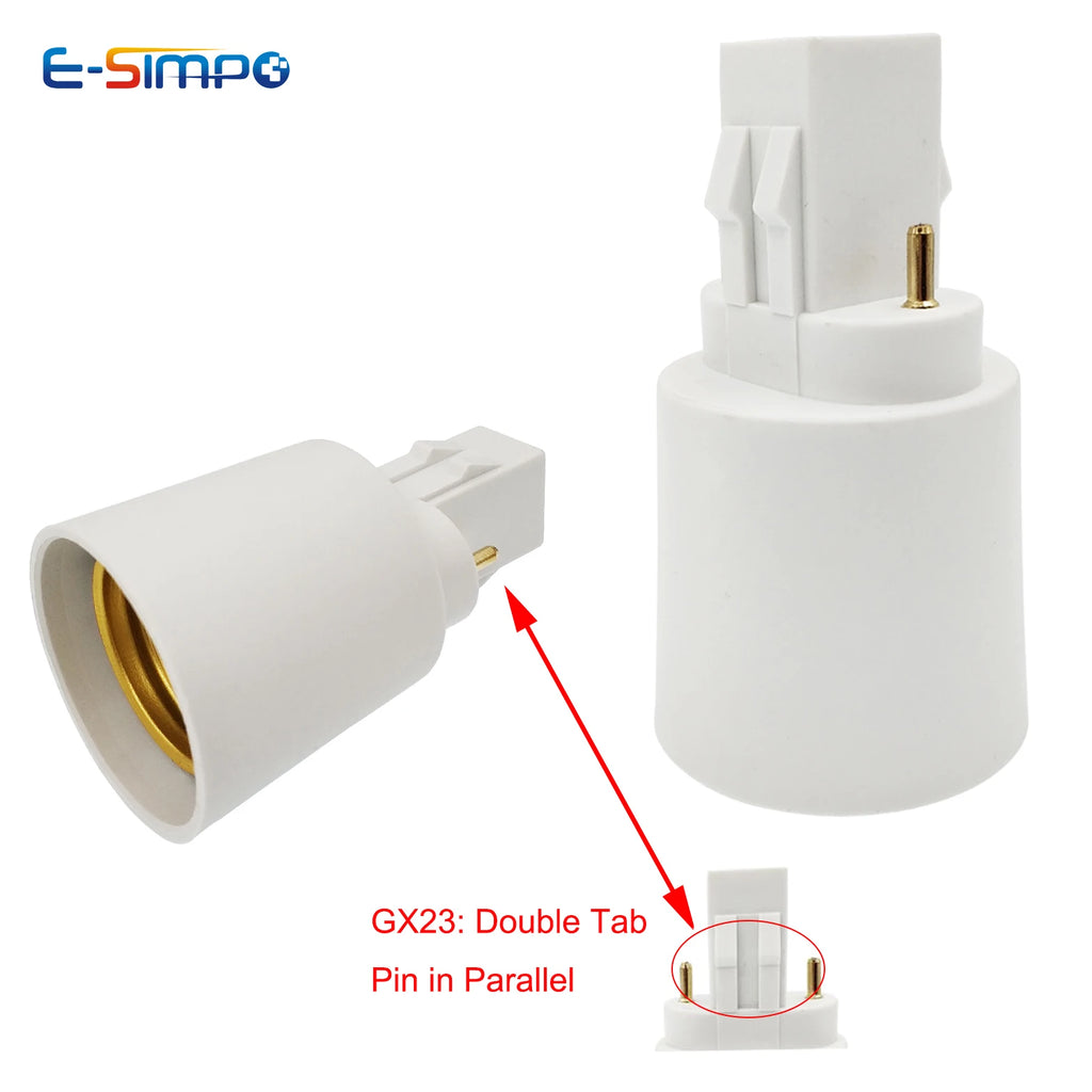 2pcs Gu10 E12 E17 E14 E26 E27 B22 G24D G23 GX24Q GU24 T5 T8 E40 Fireproof LED lamp Holder Converter Light Bulb Socket Adapter