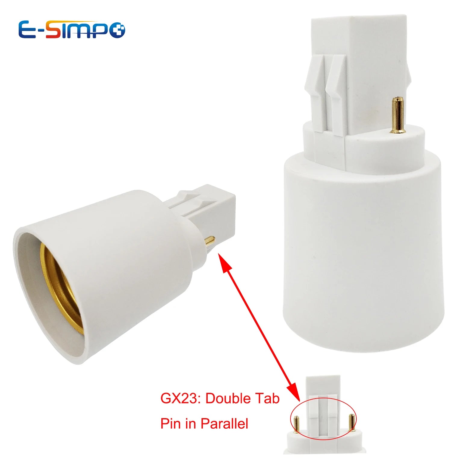 2pcs Gu10 E12 E17 E14 E26 E27 B22 G24D G23 GX24Q GU24 T5 T8 E40 Fireproof LED lamp Holder Converter Light Bulb Socket Adapter