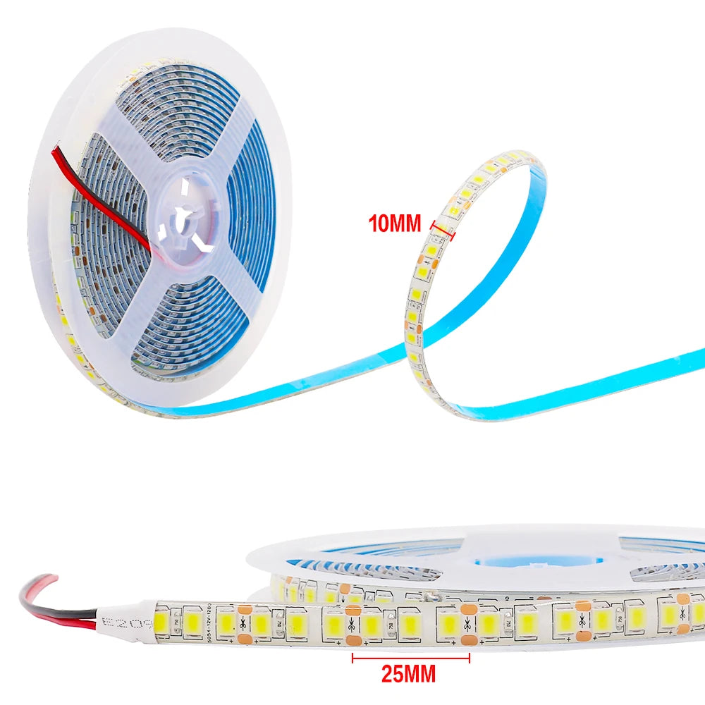 5M LED Strip SMD 5050 5054 LED Tape Waterproof Ribbon Diode 12V 2835 Flexible Neon Lights 60/120Leds/m LED Lights for Room Decor