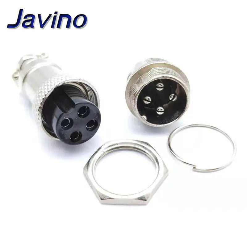 1Set GX16 2/3/4/5/6/7/8/9 Pin Male & Female 16mm L70-78 Circular Aviation Socket Plug Wire Panel Connector