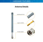 LoRa Helium Miner Hotspot Outdoor 868MHz 915MHz Antenna N Male Aerial RAK  Waterproof Long Range 3dBi CDSENET TX/868/915-BLG-26