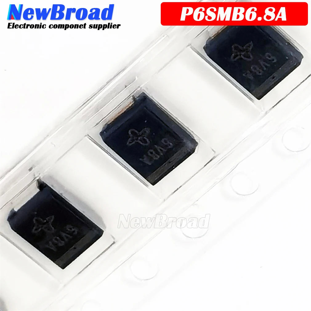 20PCS TVs Patch Transient Suppression Diode SMBJ6.8A P6SMB6.8A 6V8A 6.8V Unidirectional SMB DO-214AA