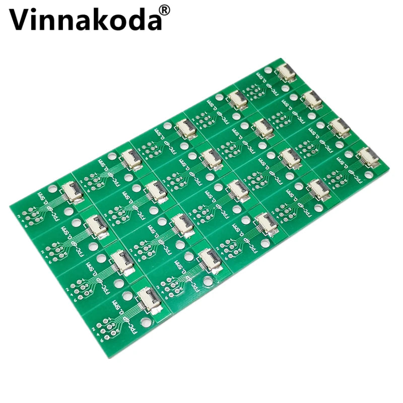 5PCS FFC/FPC Adapter Board 0.5MM-5P to 2.54MM Welded 0.5MM-5P Flip-top Connector