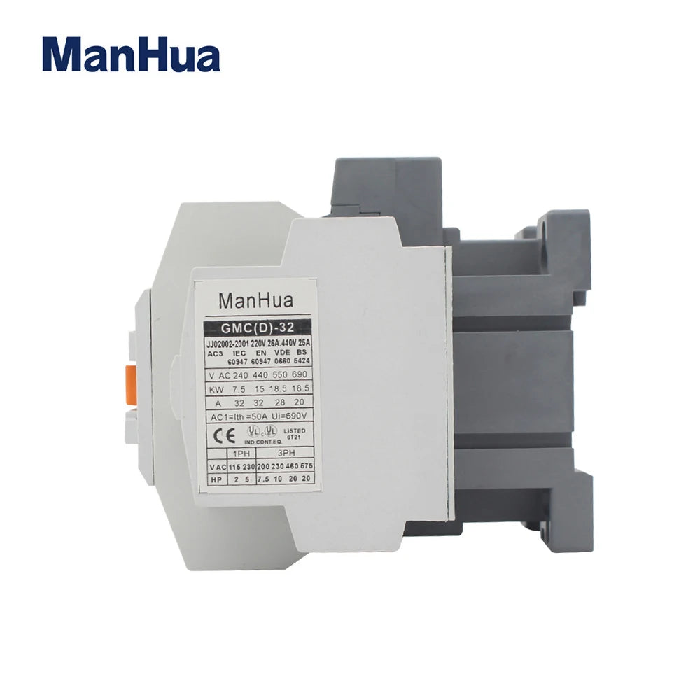ManHua GMC-32 GMC-40 GMC-50 3 Phase   Control Power Signal Electrical Magnetic Contactor 220VAC