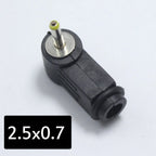 2PCS Male DC Power Plug Connector Angle 90 Degree L Shaped Plastic 5.5*2.5 5.5*2.1 4.8*1.7 4.0*1.7 3.5*1.35 3.5*1.1 2.5*0.7mm