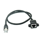 High Quality 90 Degree 8P8C FTP STP UTP Cat5 RJ45 Male to Female With Screw LAN Ethernet Computer Network Extension Cable