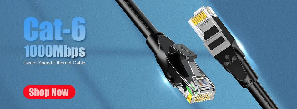 SAMZHE CAT6 UTP 50U RJ45 Modular Plug Connector 8P8C Crimp End Ethernet Cable Ethernet Connector