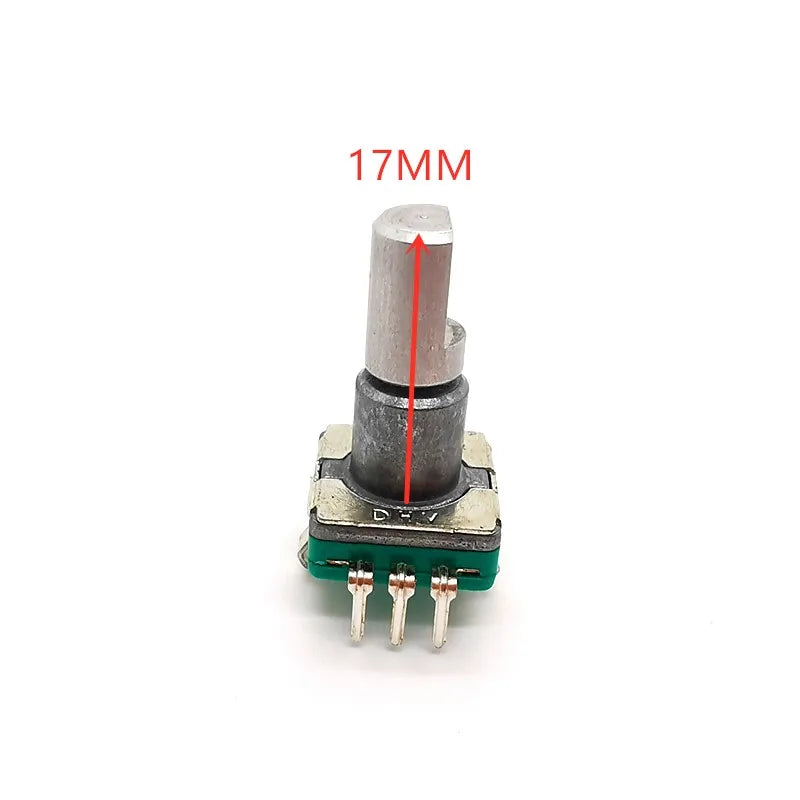 5pcs EC11 Encoder Switch With Push Button Switch 30 Position Rotary Encoder Code Switch 5pin Plug-in Type 12.5mm Half Shaft