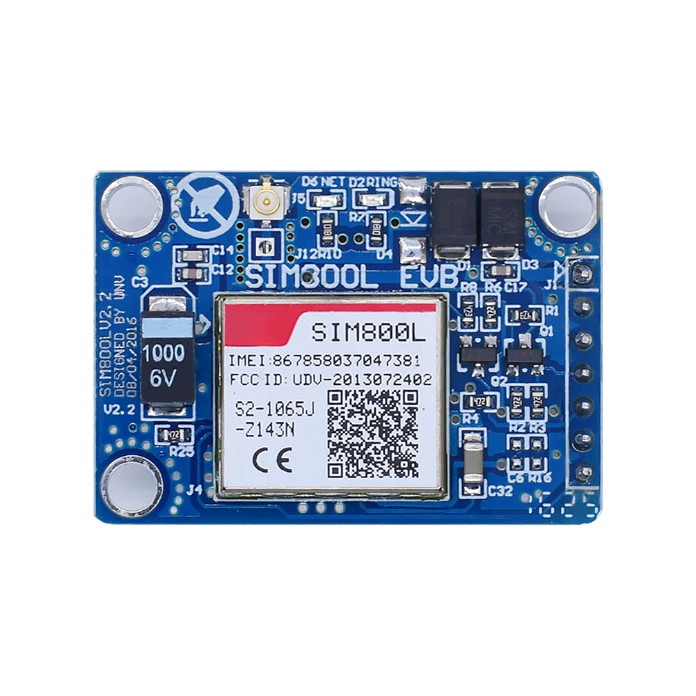 WAVGAT SIM800L V2.0 5V Wireless GSM GPRS MODULE Quad-Band W/ Antenna Cable Cap