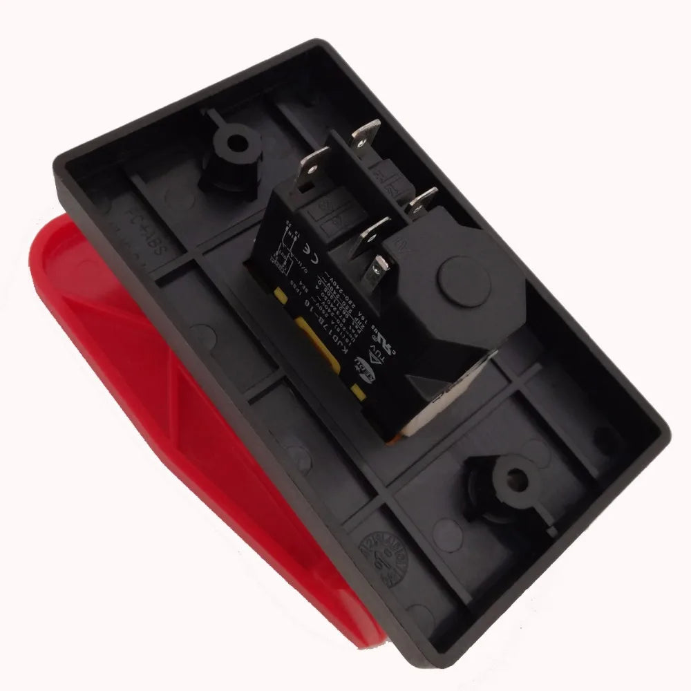 1PC Table Saws Electromagnetic Pushbutton Switch Paddle Switch 220V-240V 16A 5E4 safety switch with emergency stop cover
