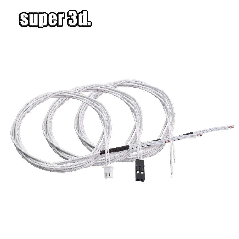 100K Ohm NTC 3D Printer Thermistor With Dupont/XH2.54 NTC3950 Thermal Sensor Heatbed Thermistors Temperature Heater Cable