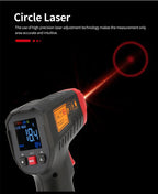 UNI-T Infrared Thermometer UT306S UT306C Non-contact Industrial Laser Digital Temperature Meter Temperature Gun Tester -50-500
