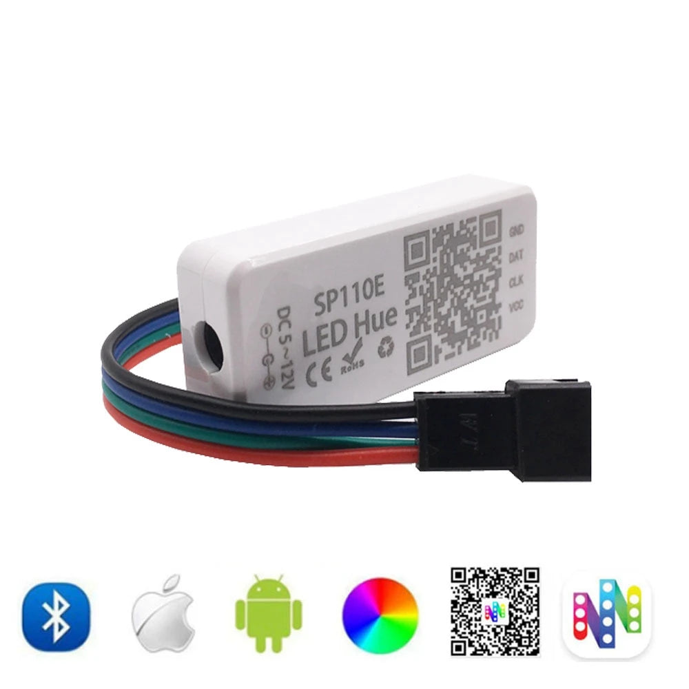 WS2812B 8/16/24/35/45LEDs Pixel Ring SP110E Controller USB Kit RGB Ring Individul AddressabIe WS2812 IC BuiIt-in Lights DC5V