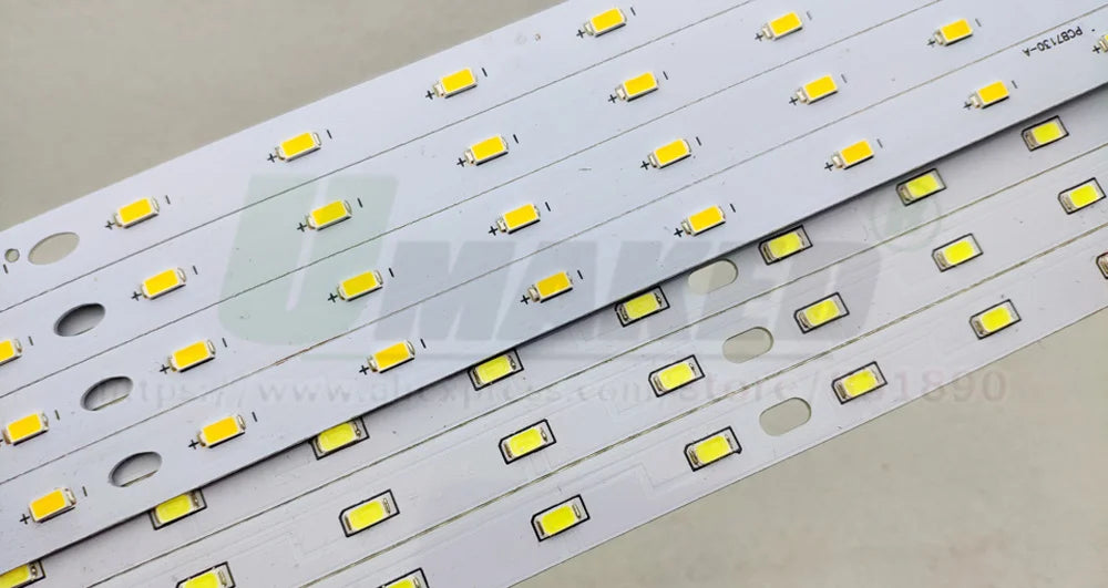 LED PCB 4W 6W 8W 220-520mm Length Bar Strip SMD5730 Aluminum Lamp Plate Ceiling/Tube Light Retrofit Ofiice Source Board Replace