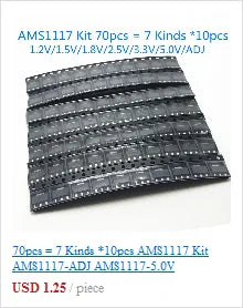 50pcs/lot 3296W Series 500R 1K 2K 5K 10K 20K 50K 100K 200K 1M Multi-turn Potentiometer 10K Variable Resistors with Box Set