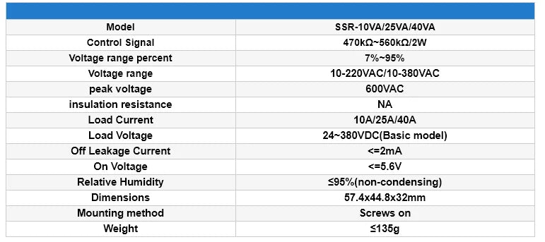 CG SSR-10VA 25VA 40VA SSR Single Phase Voltage Regulator Relay Heat Sink 10A 25A 40A VA Solid State Relay