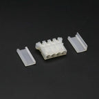 Angitu 10pcs/lot Black/Red/Clear Crimp Molex/IDE Crimped 4pin Power Connector Housing With End Cap 180 Degree and 90 Degree