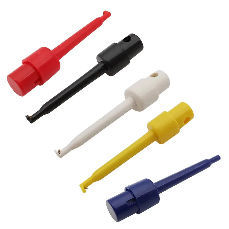 5Pcs 58mm Single Test Hook Clip Alligator Clips Test Probes Clamp For Electronic Testing Multimeter IC Grabber Probe Hooks