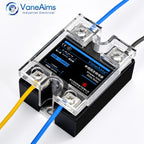 Solid State Relay Single Phase SSR 220V 25A 40A Output SSR-25DA SSR-40DA SSR-40AA SSR-40DD Relay Module for Temperature Control