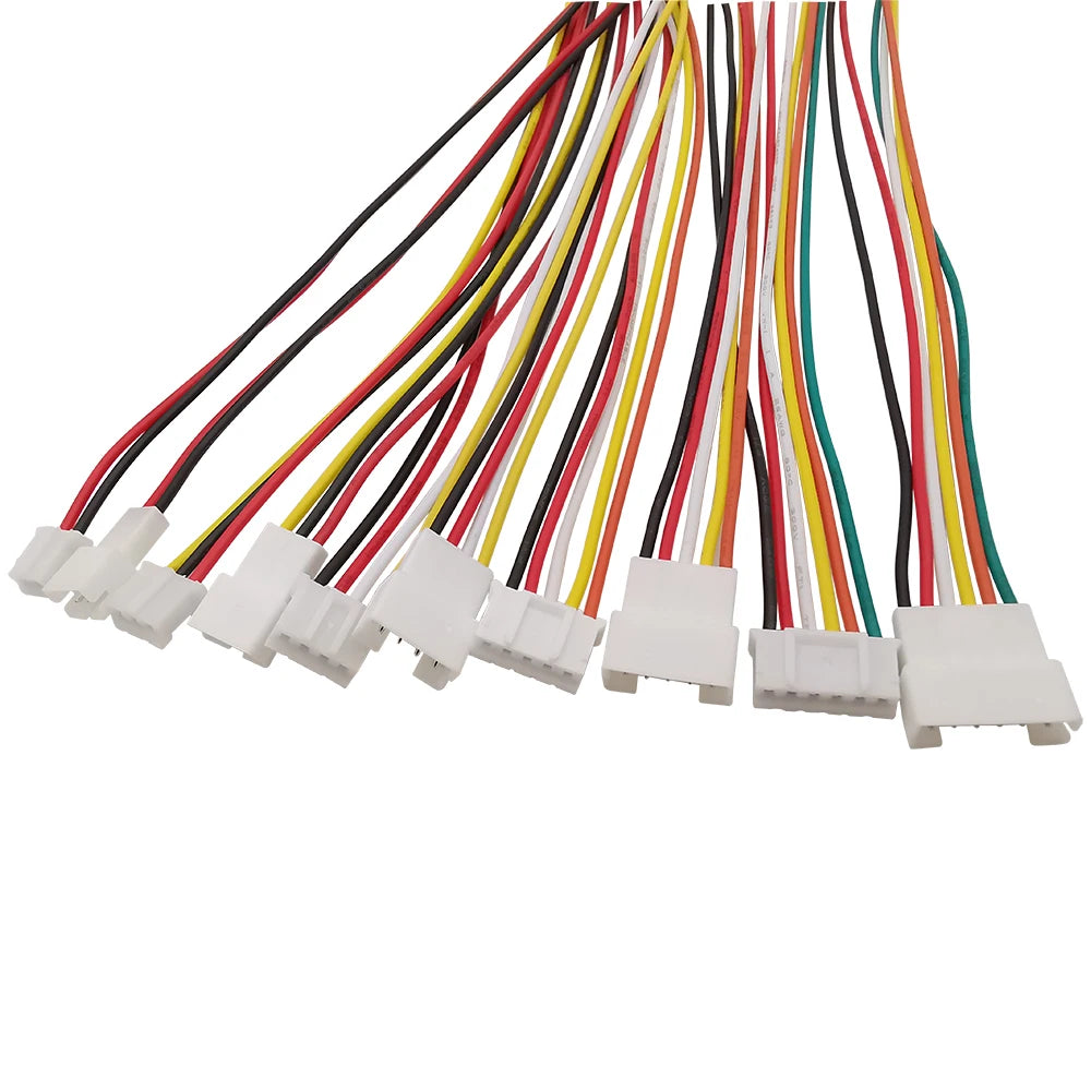 2/5/10 Pairs Micro Mini JST PH 2.0 2P 3P 4P 5P 6 Pin Male Female Plug Terminal Cable Connector 26AWG PH2.0MM Electrical Wire