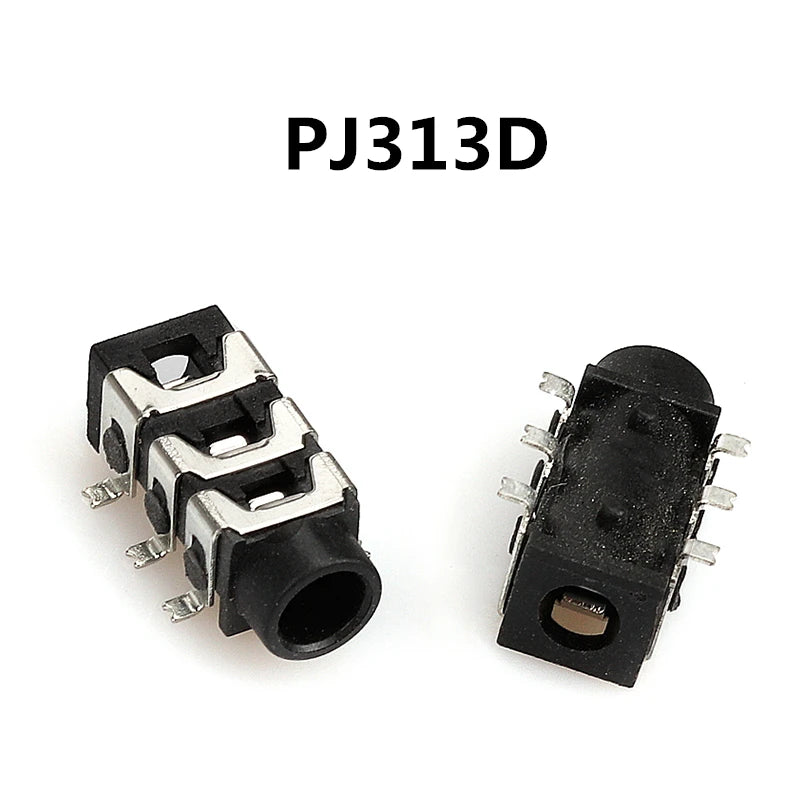 5PCS 3.5MM Headphone Jack Audio Video Female Dual Channel Stereo Jack Socket Stereo Solder Panel Mount PJ313 PJ320 PJ325 PJ326