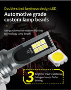 2PCS H8 H11 Led HB4 9006 HB3 9005 Fog Lights Bulb 3030 12SMD 6000K White Car Driving Running Lamp Auto Front Lamp Leds Light 12V