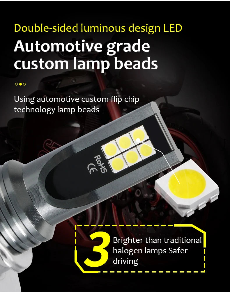 2PCS H8 H11 Led HB4 9006 HB3 9005 Fog Lights Bulb 3030 12SMD 6000K White Car Driving Running Lamp Auto Front Lamp Leds Light 12V