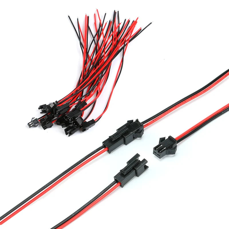 1-50 pairs JST SM led Connector 2pin / 3pin / 4pin Male And Female Set 2 3 4 pin Wire cable pigtail Plug for LED Strip