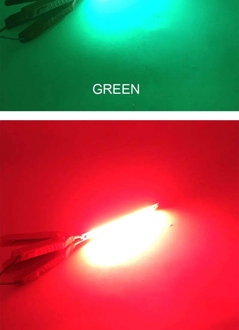 Dropshipping 120x10mm 3V 5V LED Bulb COB Strip Chip On Board  Warm Cold White Blue Red Green 5W LED Lights for COB Work Lamps