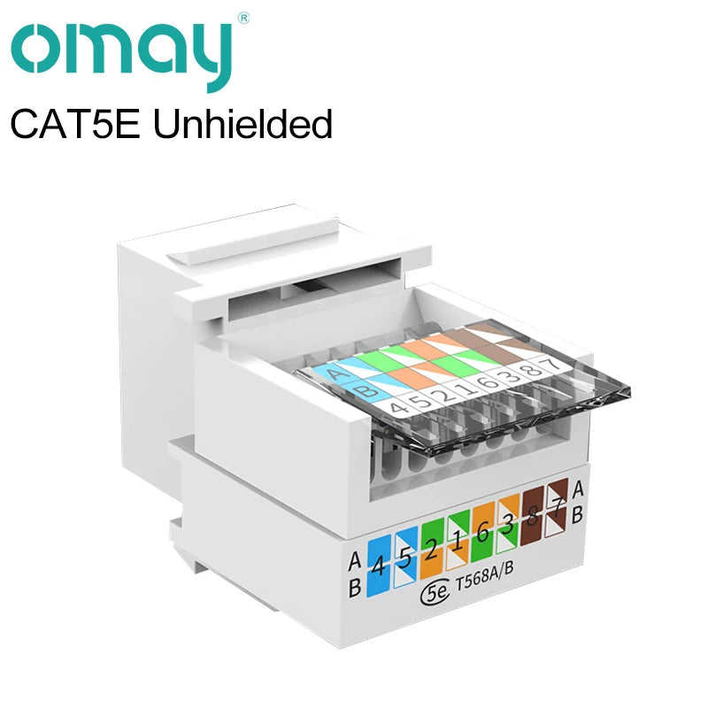 86 Type Computer Socket Panel CAT5E CAT6/6A/7/8 Network Module RJ45 Keystone Cable Interface Outlet Wall Switch