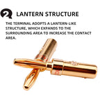 Banana Plug 4mm Alloy Gilding Banana Plugs for Speaker Cable Wire Banana Connector Adapter 8pcs Speaker Banana Plug Adapter