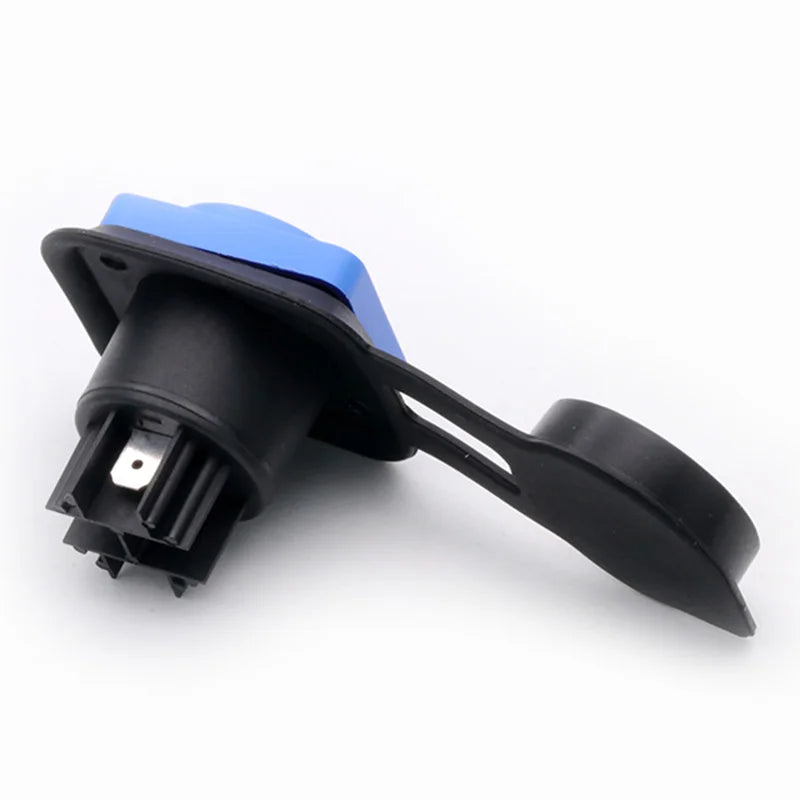 1PC Waterproof Powercon Chassis Connector 20a 3 pins Power Female Socket Panel Mount Connector, For Stage Light LED Audio Video